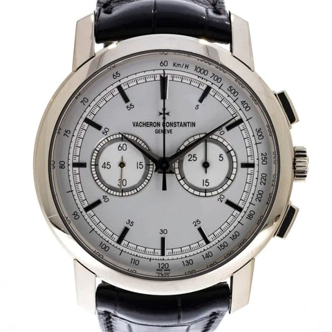 Patrimony Traditionelle Chronograph in White Gold