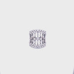 Maureen 18K White Gold Sahara Cascading Diamond Ring
