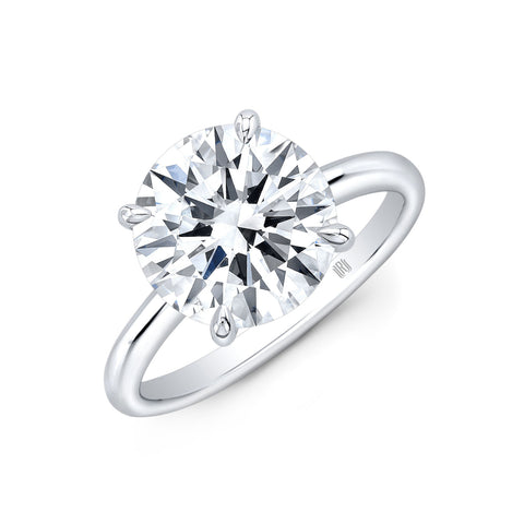 Round Cut 2.20 ct Platinum Diamond Engagement Ring