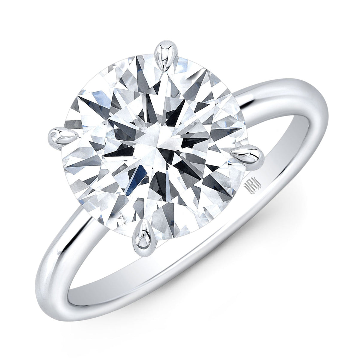 Rahaminov Diamonds Engagement - Round Cut 2.20 ct Platinum Diamond Engagement Ring | Manfredi Jewels