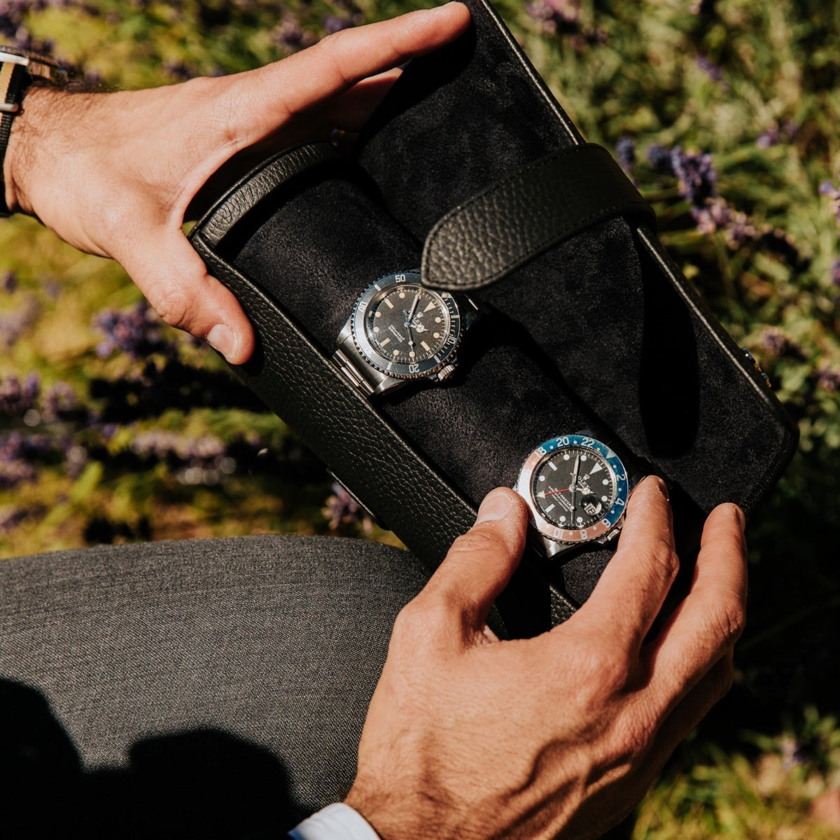 Rapport London Watch Box - Berkeley Three Watch Roll | Manfredi Jewels