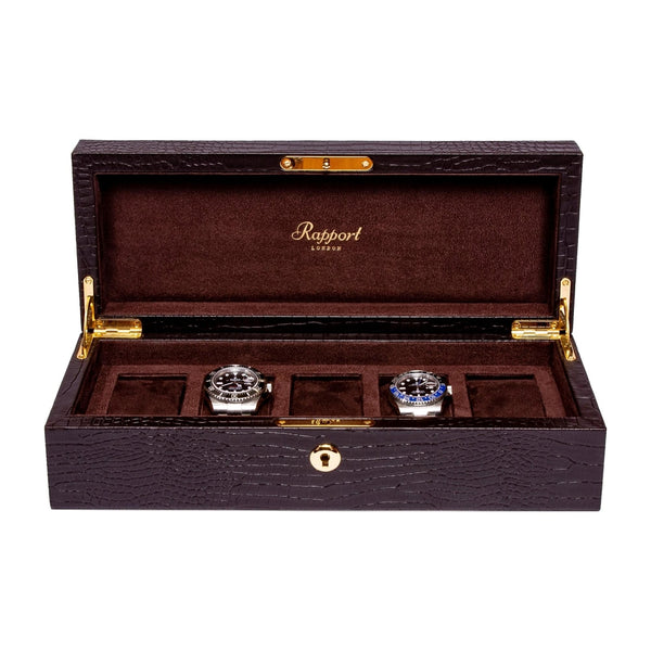 Rapport London Watch Box - Brompton Five Watch Box | Manfredi Jewels