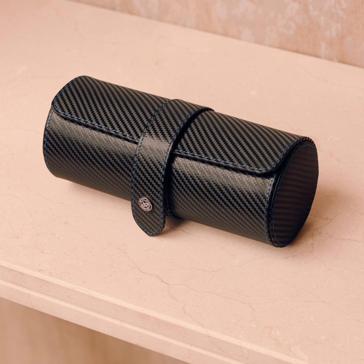 Rapport London Watch Box - Carbon Three Watch Roll | Manfredi Jewels