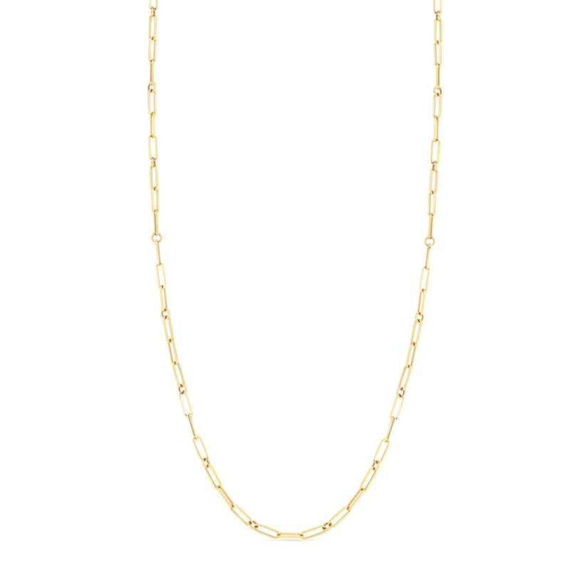Roberto Coin Jewelry - 18K FINE PAPERCLIP LINK 8″CHAIN | Manfredi Jewels