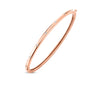 Roberto Coin Jewelry - Classica 18K Rose Gold Medium Width Diamond Accent Bangle Bracelet | Manfredi Jewels