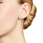 Roberto Coin Jewelry - Designer Gold 18K White Diamond Square Earrings | Manfredi Jewels
