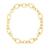 Roberto Coin Jewelry - Designer Gold 18K Yellow Alternating Oval Link Chain Necklace | Manfredi Jewels