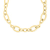 Roberto Coin Jewelry - Designer Gold 18K Yellow Alternating Oval Link Chain Necklace | Manfredi Jewels