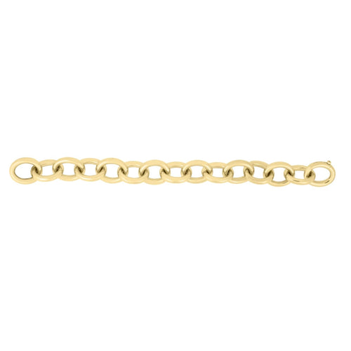 Roberto Coin Jewelry - Classica 18K Yellow Gold Bold Round Rolo Link Bracelet | Manfredi Jewels