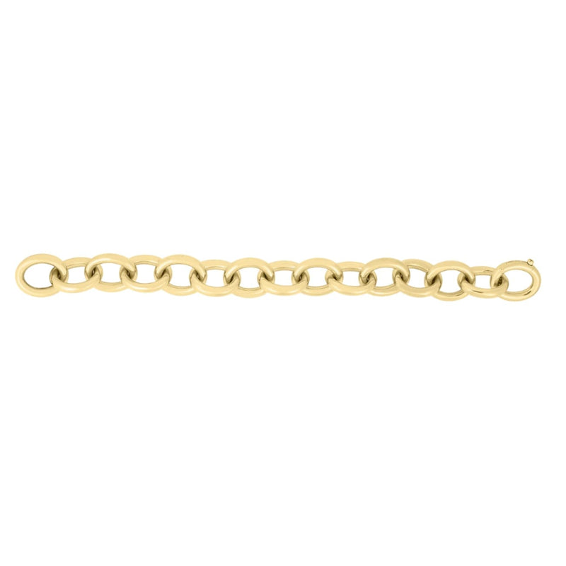 Roberto Coin Jewelry - Classica 18K Yellow Gold Bold Round Rolo Link Bracelet | Manfredi Jewels