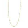 Roberto Coin Jewelry - Designer Gold 18K Yellow Shiny & Fluted Paperclip Chain Necklace | Manfredi Jewels