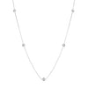 Roberto Coin Jewelry - Diamonds By The Inch 18K White Gold 5 Station Diamond Necklace | Manfredi Jewels