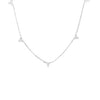 Roberto Coin Jewelry - Diamonds By The Inch 18K White Gold 5 Station Flower Diamond Necklace | Manfredi Jewels