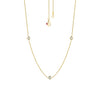 Roberto Coin Jewelry - Diamonds By The Inch 18K Yellow Gold 3 Station Diamond Necklace | Manfredi Jewels