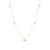 Roberto Coin Jewelry - Diamonds By The Inch 18K Yellow Gold 5 Station Diamond Necklace | Manfredi Jewels