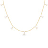 Roberto Coin Jewelry - Diamonds by the Inch 18K Yellow Gold Dangling 7 Station Diamond Necklace | Manfredi Jewels