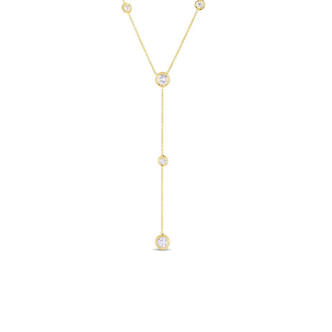 Diamonds By The Inch 18K Yellow Gold Station ‘Y’ Diamond Necklace