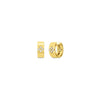 Roberto Coin Jewelry - Love In Verona 18K Yellow Gold Diamond Accent Small Hoop Earrings | Manfredi Jewels