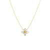 Roberto Coin Jewelry - Love In Verona 18K Yellow Gold Diamond Flower Necklace | Manfredi Jewels