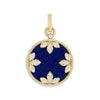 Roberto Coin Jewelry - Medallion 18K Yellow Gold Charms Lapis & Diamond Necklace | Manfredi Jewels