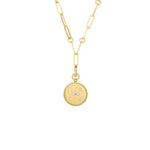 Roberto Coin Jewelry - Medallion Charms 18K Yellow Gold Taurus Zodiac Diamond Necklace | Manfredi Jewels