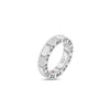 Roberto Coin Jewelry - Mosaic 18K White Gold Alternating Diamond Ring | Manfredi Jewels