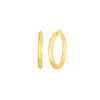 Roberto Coin Jewelry - Perfect 18K Yellow Gold Medium Faceted Thick Hoop Earrings | Manfredi Jewels