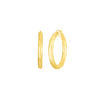 Roberto Coin Jewelry - Perfect 18K Yellow Gold Medium Faceted Thick Hoop Earrings | Manfredi Jewels