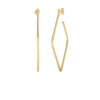 Roberto Coin Jewelry - Perfect 18K Yellow Gold Square Hoop Earrings | Manfredi Jewels
