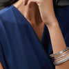 Roberto Coin Jewelry - Princess 18K White Gold Diamond Satin Bangle Bracelet | Manfredi Jewels