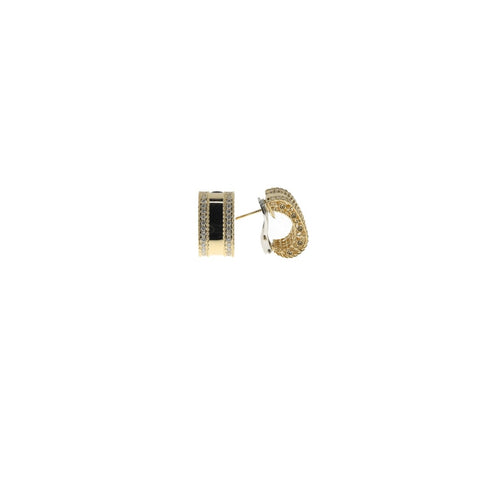 Roberto Coin Jewelry - Princess 18K Yellow Gold Diamond Earrings | Manfredi Jewels
