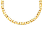 Roberto Coin Jewelry - Veneto 18K Yellow Gold Accent Woven Collar Diamond Necklace | Manfredi Jewels