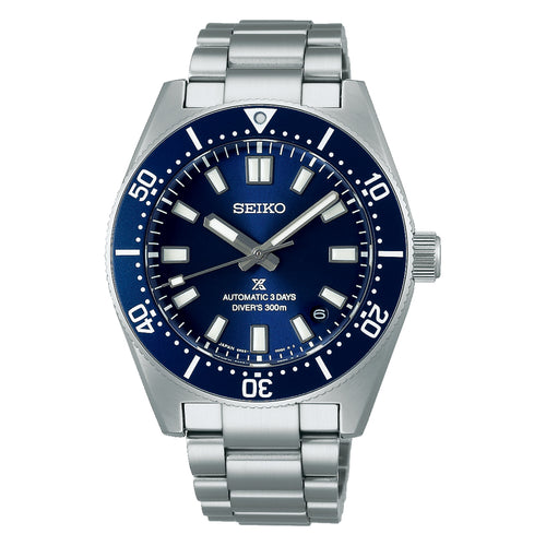 Seiko Watches PROSPEX LUXE 1968 HERITAGE DIVER GMT BLUE SPB451 | Manfredi Jewels