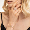Serafino Consoli Jewelry - 18K Rose Gold Stretch Diamond Ring Bracelet | Manfredi Jewels