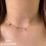 Shy Creation Jewelry - 0.38Ct Diamond Baguette Bezel Necklace | Manfredi Jewels