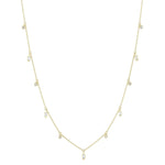 Shy Creation Jewelry - 0.38Ct Diamond Baguette Bezel Necklace | Manfredi Jewels