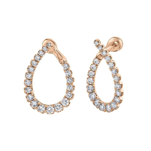 Shy Creation Jewelry - 1.31Ct Diamond 14K Yellow Gold Earring | Manfredi Jewels