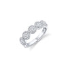 Shy Creation Jewelry - 14K White Gold 1.00ct Center Diamond Band | Manfredi Jewels