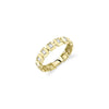 Shy Creation Jewelry - 14K Yellow Gold 0.27ct Diamond Baguette Bezel Geo Cut Band | Manfredi Jewels