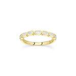 Shy Creation Jewelry - 14K Yellow Gold 0.35ct Diamond Baguette Band | Manfredi Jewels