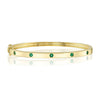 Shy Creation Bracelet - 14K Yellow Gold 0.38ct Emerald Bangle | Manfredi Jewels
