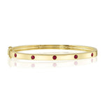 Shy Creation Bracelet - 14K Yellow Gold 0.38ct Ruby Bangle | Manfredi Jewels