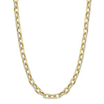 Shy Creation Jewelry - 14K Yellow Gold 9.60ct Diamond Pave Link Necklace | Manfredi Jewels
