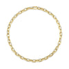 Shy Creation Jewelry - 14K Yellow Gold 9.60ct Diamond Pave Link Necklace | Manfredi Jewels