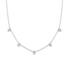 Shy Creation Jewelry - Adele 14K White Gold Diamond Necklace | Manfredi Jewels