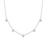 Shy Creation Jewelry - Adele 14K White Gold Diamond Necklace | Manfredi Jewels