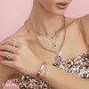 Shy Creation Jewelry - Bailey 14K Yellow Gold Diamond Bezel Tennis Bracelet | Manfredi Jewels