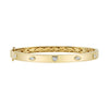 Shy Creation Jewelry - Bailey 14K Yellow Gold Diamond Heart Marquise Bezel Bangle Bracelet | Manfredi Jewels