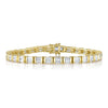 Shy Creation Jewelry - Colette 14K Yellow Gold Diamond Baguette Tennis Bracelet | Manfredi Jewels