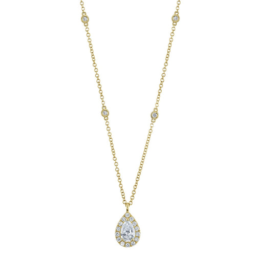 Shy Creation Jewelry - Colette 14K Yellow Gold Diamond Necklace | Manfredi Jewels